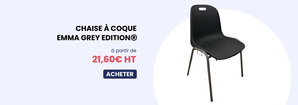 Chaise à coque Emma M2 Grey Edition